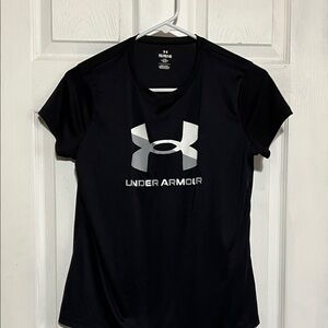 Under Armour Black Tee with Silver Logo